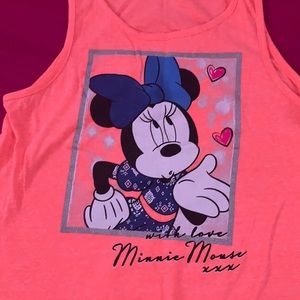 2 girls Disney Minnie Mouse tshirts
